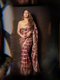 Anasuya Bharadwaj: శారీలో అందాల అనసూయ - పవర్ ఫుల్ వుమెన్... క్యూట్ లుక్స్