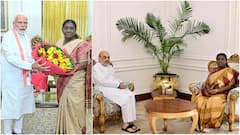 PM Modi, Amit Shah Meet President Murmu Separately Amid VP Poll Buzz, Parliament Stalemate