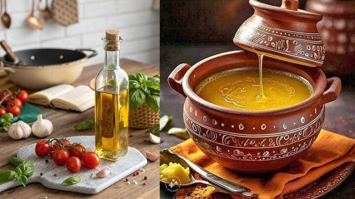 oil vs ghee : प्रत्येकाचं शरीर वेगळं असतं  काहींना तूप पचतं, तर काहींना तेल अधिक योग्य ठरतं. आपल्या पचनशक्ती, वय, व्यायाम आणि जीवनशैलीनुसार तूप आणि तेल यांचं योग्य प्रमाण ठरवावं.
