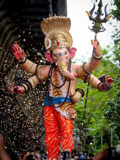 Kalachowkicha Mahaganpati Mazgaon Tadwadi: माझ्या देवा...! काळचौकीच्या महागणपतीला माझगाव ताडवाडीची कधी न पाहिलेली अनोखी सलामी, PHOTO