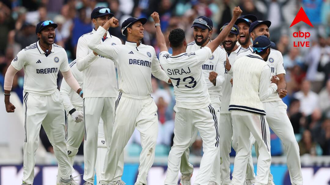IND vs ENG 5th Test Mohammed Siraj picks five Prasidh Krishna 4 wickets india win oval test Joe Root Harry Brook IND vs ENG 5th Test: সিরাজ, প্রসিদ্ধের স্মরণীয় স্পেল, ছয় রানে টানটান ম্যাচ জিতে সিরিজ় ড্র করল ভারত