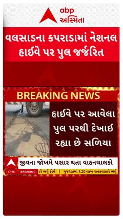 Valsad news: કપરાડામાં નેશનલ હાઈવે પર પુલની ખસ્તા હાલત, રોડ પરથી બહાર દેખાય છે અનેક સળિયા
