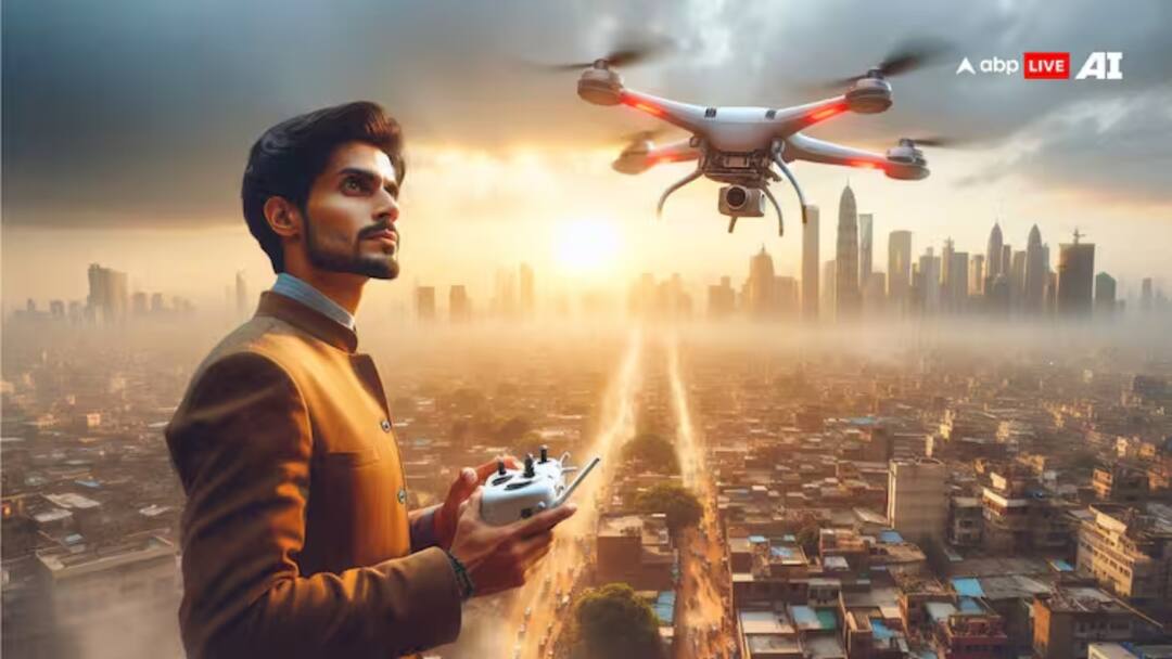 Lalbaug Maha Ganpati Juloos Witnessed Drones without Permission Case Registered against five people ann लालबाग महागणपति जुलूस में बिना इजाजत उड़ाए जा रहे ड्रोन, 5 लोगों पर केस दर्ज