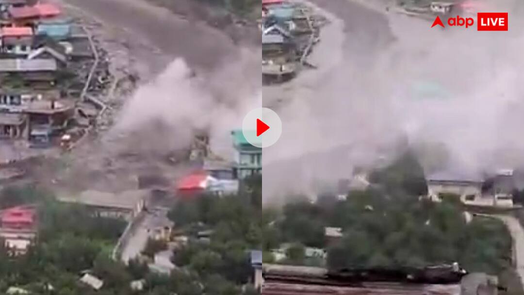 Cloudburst caused devastation in Uttarkashi entire village was washed away video goes viral