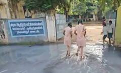 அரசுப்பள்ளி முன் கழிவு நீர் தேக்கம்: மாணவர்கள் அவதி! அதிகாரிகள் அலட்சியமா? பூந்தமல்லியில் பரபரப்பு!