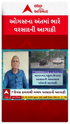 Ambalal Patel Rain Forecast : 15 ઓગસ્ટથી મેઘરાજા: બોલાવશે ભુક્કા: અંબાલાલ પટેલનું અનુમાન