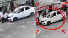Video: तेज रफ्तार कार ने दुकान के सामने खड़े शख्स को रौंदा, ये वीडियो देख निकल जाएगी चींख!
