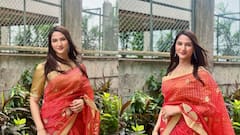 VIDEO : अनाया बांगरने पहिल्यांदाच नेसली साडी, खास व्हिडीओ शेअर करत म्हणाली, पू बनली पार्वती