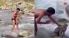 Video: युवक ने नदी में डूब रहे बंदर को बचाया, उसे ही काटने दौड़ा, फिर जो हुआ... देखिए वायरल वीडियो