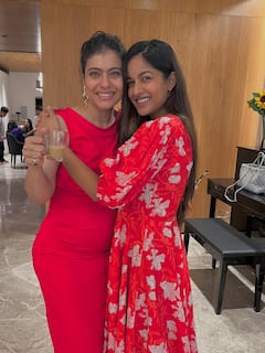 Kajol Sips Tea And Cuts Cakes With Vatsal Sheth At Joint Birthday Celebration, See Pics