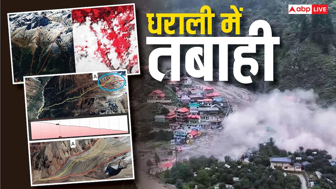 उत्तराखंड के धराली में भीषण तबाही की सामने आईं सेटेलाइट तस्वीरें, बादल फटने की वजह का भी खुलासा
