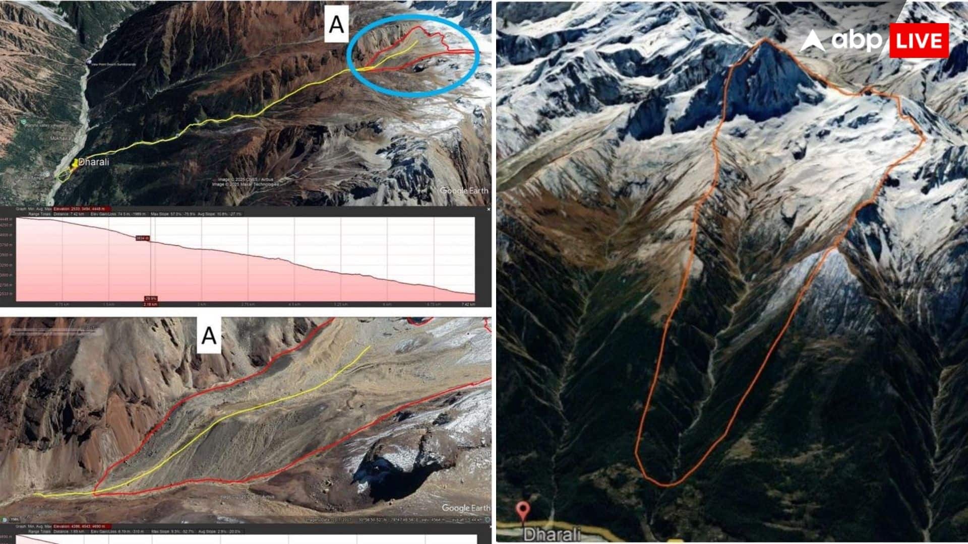 उत्तराखंड के धराली में भीषण तबाही की सामने आईं सेटेलाइट तस्वीरें, बादल फटने की वजह का भी खुलासा
