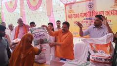 गाजीपुर में बाढ़ प्रभावितों के बीच पहुंचे मंत्री रविन्द्र जायसवाल, राहत सामग्री की वितरित