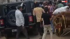 हापुड़ में बिजली कनेक्शन को लेकर विवाद, थार कार सवार युवक की सरेआम पिटाई