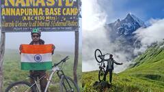 गोरखपुर के पर्वतारोही उमा सिंह ने रचा कीर्तिमान, साइकिल से नाप दी दुनिया की 10वीं सबसे ऊंची चोटी
