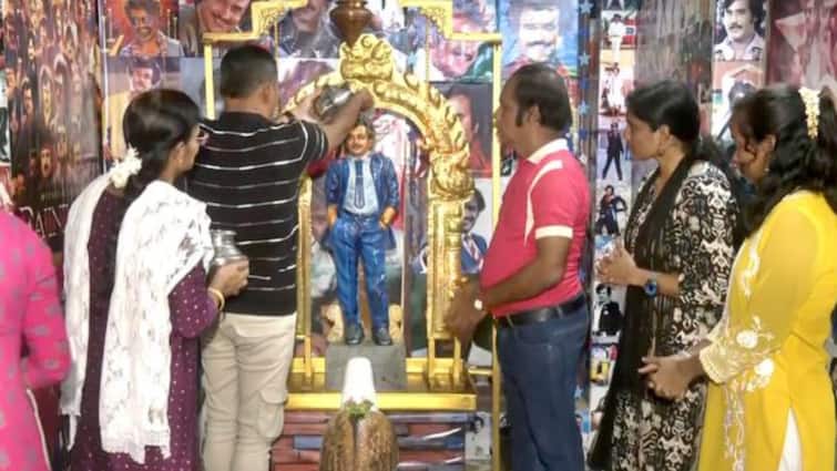 Rajinikanth’s 50-Year Reign Celebrated With 5,500 Photos & Abhishekam At His Madurai Temple