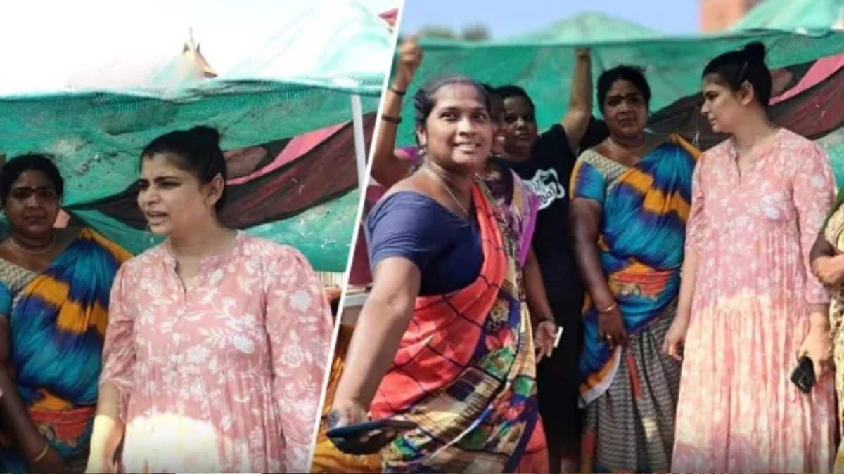 சென்னை ரிப்பன் மாளிகையில் போராட்டம்.. விஜய் கட்சியில் இணைகிறாரா பாடகி சின்மயி?.. வைரலாகும் புகைப்படம்!