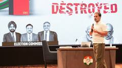 चुनाव आयोग ने कही कानूनी एक्शन की बात, राहुल गांधी ने दिया जवाब, बोले- 'जो कहा, वही हलफनामा है'