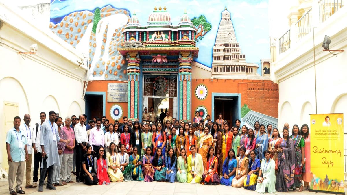 வேர்களைத் தேடி திட்டம்... 99 அயலகத் தமிழ் இளைஞர்களுக்கு தஞ்சையில் வரவேற்பு