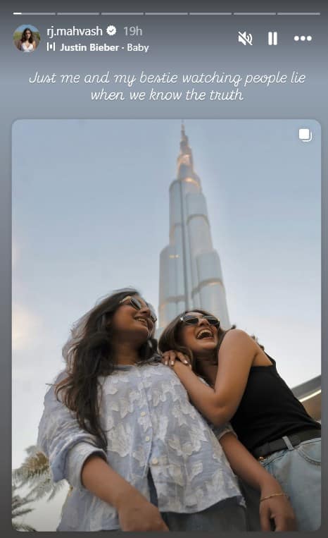 RJ Mahvash’s Post Sparks Buzz After Yuzvendra Chahal Denies Dating Rumours