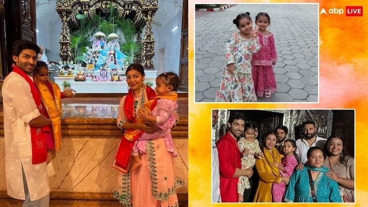 वाइफ देबिना और जुड़वां बेटियों संग मथुरा पहुंचे गुरमीत चौधरी, जन्माष्टमी से पहले श्रीकृष्ण की भक्ति में हुए लीन