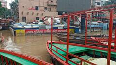 यूपी: वाराणसी में बाढ़ से बढ़ी परेशानी, नाविक-पुरोहितों के आगे रोजी का संकट, घाटों का कटा संपर्क