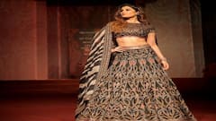 Rasha Thadani Photo: બ્લેક લહેંગામાં રાશા થડાનીએ રેમ્પ પર બતાવ્યો જલવો