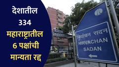 मोठी बातमी! देशातील 334 पक्षांची मान्यता रद्द, महाराष्ट्रातील 'या' 6 पक्षांचा समावेश, जाणून घ्या काय आहेत नियम?