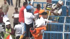 Lathi Charge On Protestors In Kolkata Trying To Breach Barricade During RG Kar Case Protest: VIDEO