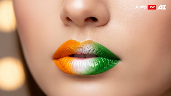 పెదవులను ప్రకాశవంతమైన కాషాయం, తెలుపు, ఆకుపచ్చ రంగులతో మెరిసేలా లిప్ మేకప్ వేసుకోవచ్చు. స్వాతంత్ర్య దినోత్సవ సమయంలో ఇది ఫన్, క్రియేటివిటీని ఈ లుక్ తీసుకొస్తుంది.