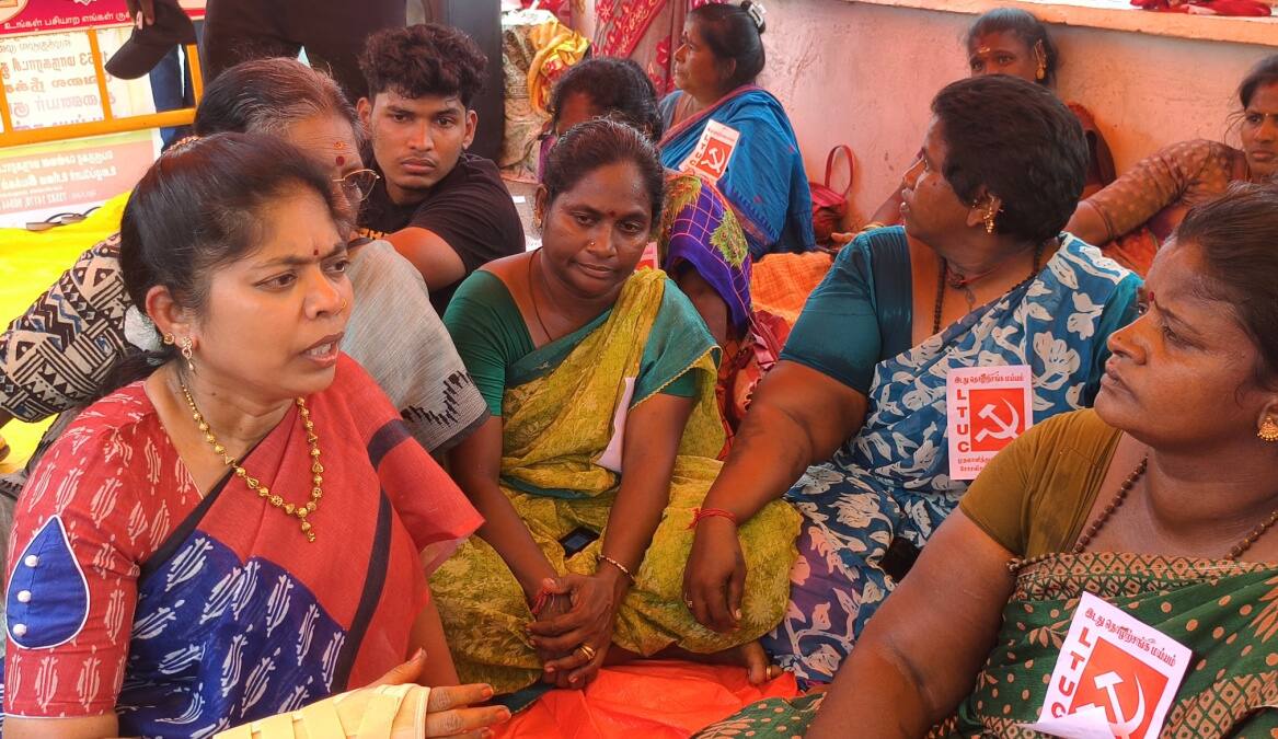 "ரிப்பன் மாளிகையில் குப்பையை கொட்டுவேன்" தூய்மைப் பணியாளர்கள் போராட்டம் எச்சரித்த பாமக திலக பாமா