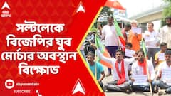 BJP News: নবান্ন অভিযানে পুলিশের লাঠিচার্যের প্রতিবাদে সল্টলেকে বিজেপির যুব মোর্চার বিক্ষোভ