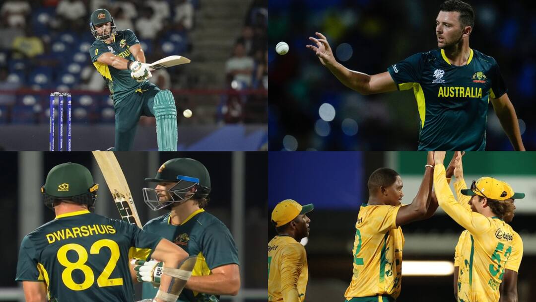 पहले टिम डेविड ने, फिर ऑस्ट्रेलियाई गेंदबाजों ने छीना दक्षिण अफ्रीका से मैच; 17 रनों से जीते कंगारू Australia beat south africa by 17 runs in 1st t20 tim david scores half century josh hazlewood and ben dwarshuis took three wickets aus vs sa पहले टिम डेविड ने, फिर ऑस्ट्रेलियाई गेंदबाजों ने छीना दक्षिण अफ्रीका से मैच; 17 रनों से जीते कंगारू