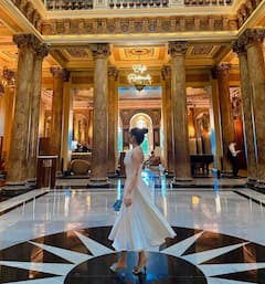Avneet Kaur Channels Red Carpet Royalty In A Chic All-White Gown, See Pics