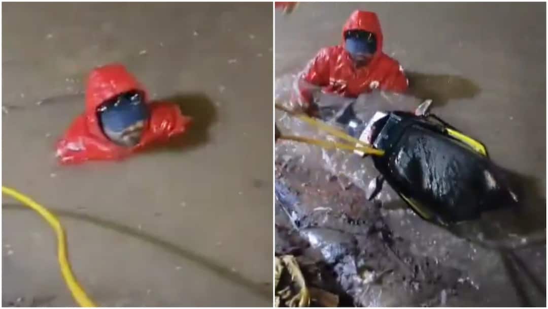 Hyderabad Delivery Worker Falls Into Drain; Phone Lost, Bike Damaged Hyderabad Delivery Worker Falls Into Drain; Phone Lost, Bike Damaged Hyderabad Delivery Worker Falls Into Drain; Phone Lost, Bike Damaged