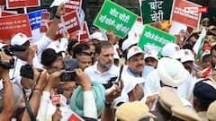 विपक्षी सांसदों के साथ मार्च में शामिल हुई AAP, संजय सिंह बोले- 'राहुल गांधी ने जो...'