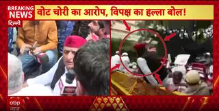 Exclusive: Akhilesh Jumps Barricades, Leads Opposition March To EC Amid Vote Looting Allegations