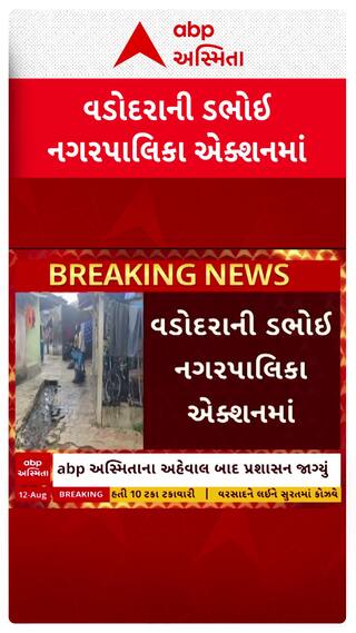 Vadodara news: abp અસ્મિતાના અહેવાલ બાદ વડોદરાની ડભોઈ નગરપાલિકા એક્શનમાં