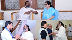 झारखंड के नेमरा में दिशोम गुरु को श्रद्धांजलि, हेमंत सोरेन से मिलने पहुंचे कई नेता