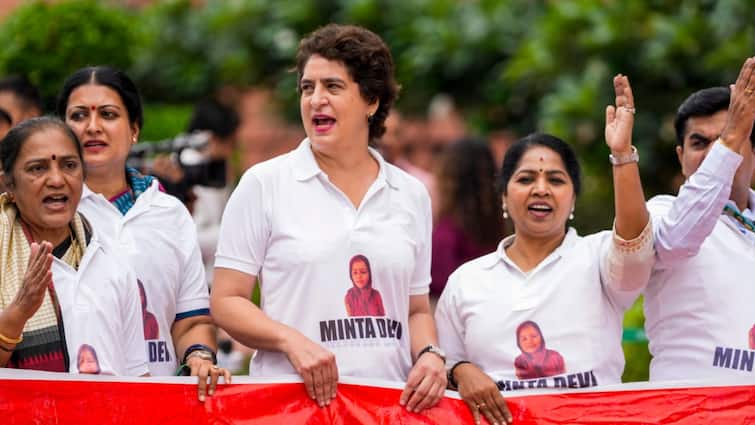 ‘Why Not Give Me Old Age Pension’: ‘124-Year-Old’ Minta Devi After INDIA MPs Wear T-Shirts Feat ‘Why Not Give Me Old Age Pension’: ‘124-Year-Old’ Minta Devi After INDIA MPs Wear T-Shirts Feat