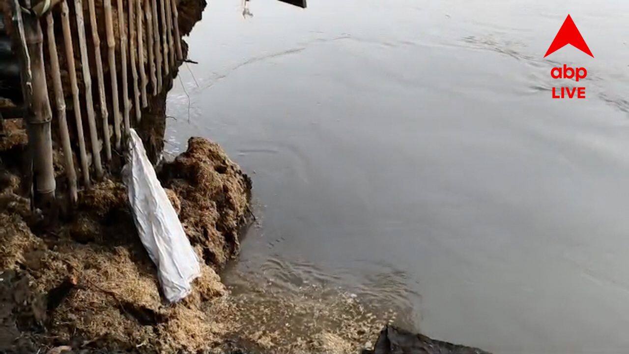 Murshidabad Ganges Erosion: বিপদসীমার ওপর গঙ্গার জলস্তর, ফের ভাঙন শুরু সামশেরগঞ্জে
