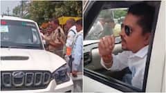 BJP MLC’s Son Tells Traffic Police To ‘Get Out Of Here’ During Heated Face-Off Over Roadblock In Hathras