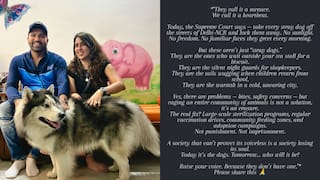 कुत्तों को लेकर सुप्रीम कोर्ट के आदेश पर आया रोहित शर्मा की वाइफ रितिका सजदेह का रिएक्शन, जानें क्या कहा
