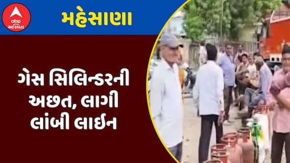 Mehsana Gas Cylinder Shortage : મહેસાણામાં ગેસ સિલિન્ડરની અછત, લાગી લાંબી લાઇન
