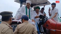 BKU कार्यकर्ताओं ने निकली ट्रैक्टर तिरंगा यात्रा, कलेक्ट्रेटमें घुसने को लेकर पुलिस ने झड़प