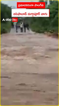 ప్రమాదకరంగా పొంగుతున్న ఆసిఫాబాద్ దుగ్గాపూర్ వాగు