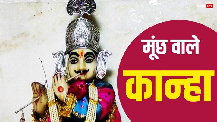 मध्यप्रदेश के देपालपुर शहर के गिरोता गांव में श्रीकृष्ण की प्रतिमा अपने आप में अद्भुत मानी जाती है. यहां मूंछ वाले कान्हा की मूर्ति को देखने दूर-दूर से लोग आते हैं. जन्माष्टमी पर इस मंदिर की रौनक देखते ही बनती है.
