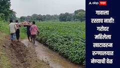 स्वातंत्र्य दिनाच्या तोंडावरच धक्कादायक प्रकार! गावाला रस्ताच नसल्यानं गरोदर महिलेला खाटावरुन रुग्णालयात नेण्याची वेळ