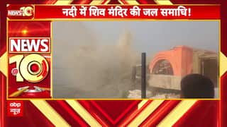 उफान पर शारदा नदी, शिव मंदिर ने ली जल समाधि