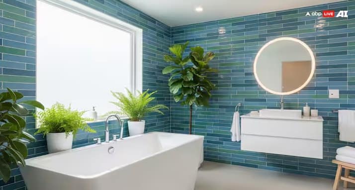 બાથરૂમમાં વાદળી અને લીલો રંગનો ઉપયોગ કરવો શુભ માનવામાં આવે છે. આ બંને રંગો તાજગી અને સ્વચ્છતાનું પ્રતીક છે, જે માનસિક શાંતિ પ્રદાન કરે છે.